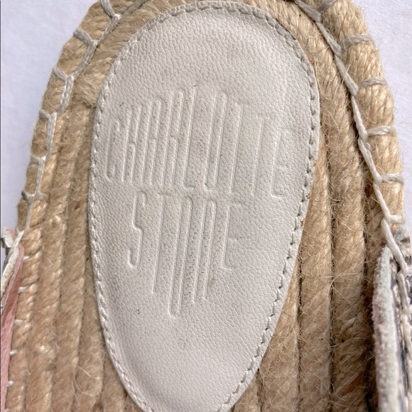 Charlotte Stone Python Leia Espadrille Slides Sz. 7 - Picture 3 of 3